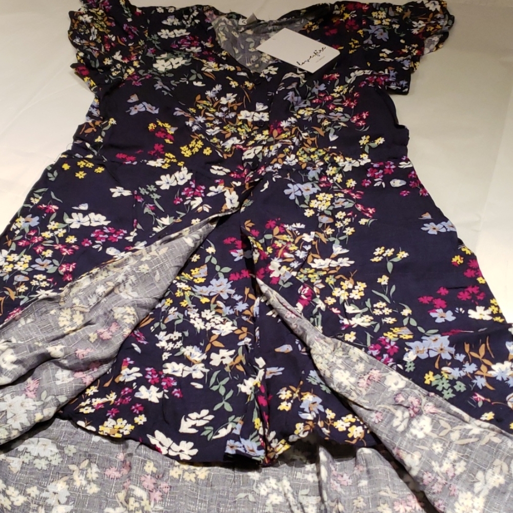 LOVE FIRE Floral Maxi Romper Jumpsuit Dress+Shorts - Picture 8 of 13